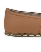 Top view Tan Barefoot Yemeni - Handcrafted Calf Leather | Bespoky