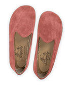 Side view Pink Suede Barefoot Yemeni - Calf Leather Zero Drop | Bespoky