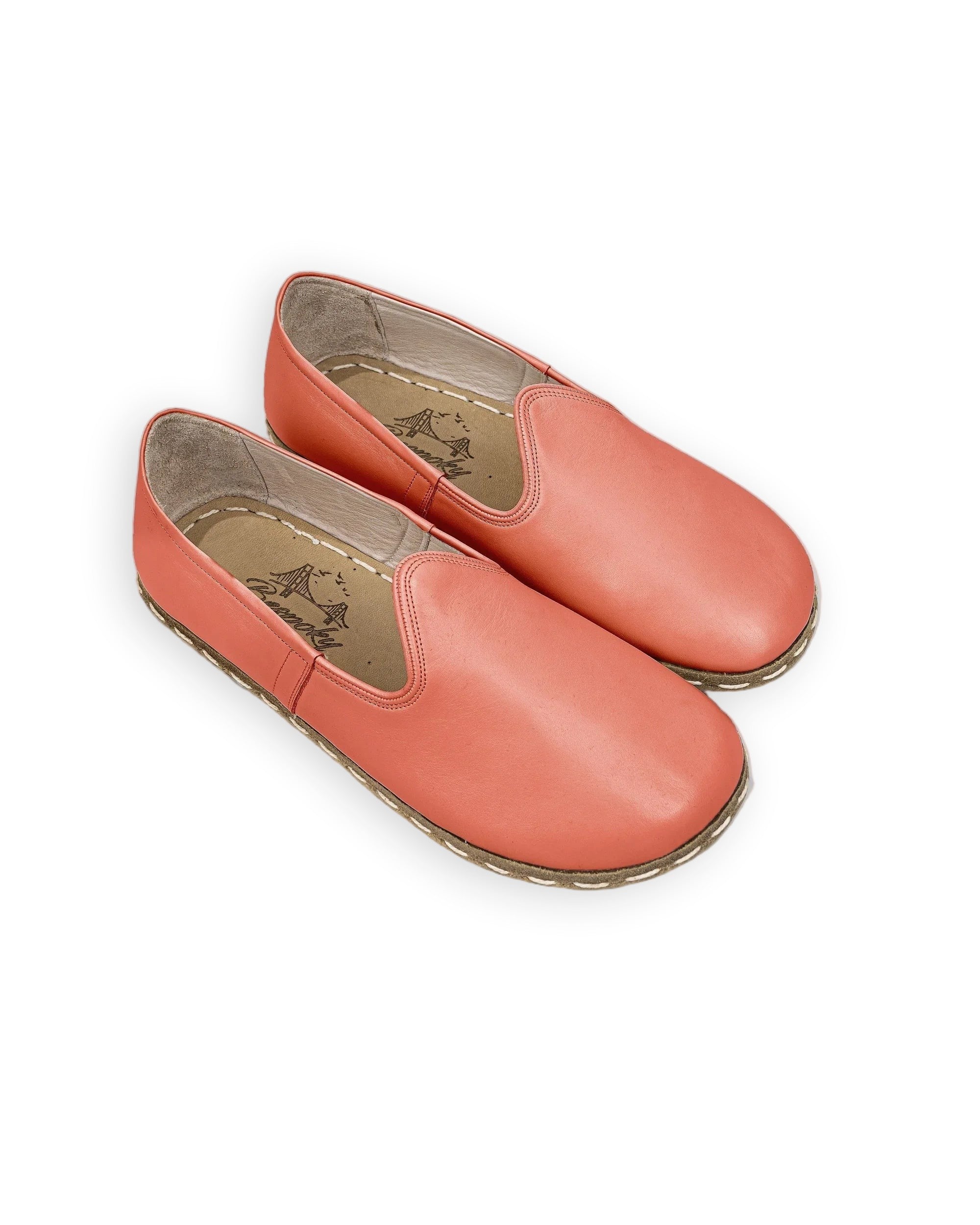 Men's Pomegranate Barefoot Yemeni - Handcrafted Calf Leather Wide Toe Box | Bespoky