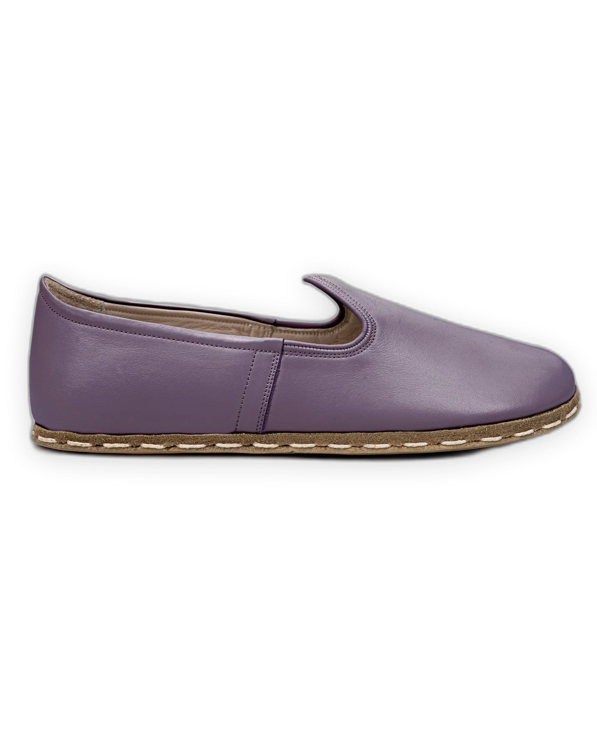 Pair Purple Barefoot Yemeni - Barefoot Wide Toe Calf Leather | Bespoky