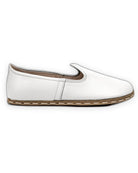 Detail White Barefoot Yemeni - Handcrafted Calf Leather Turkey | Bespoky