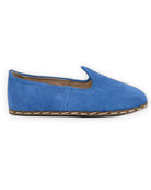 Pair Blue Barefoot Yemeni - Barefoot Wide Toe Calf Leather | Bespoky