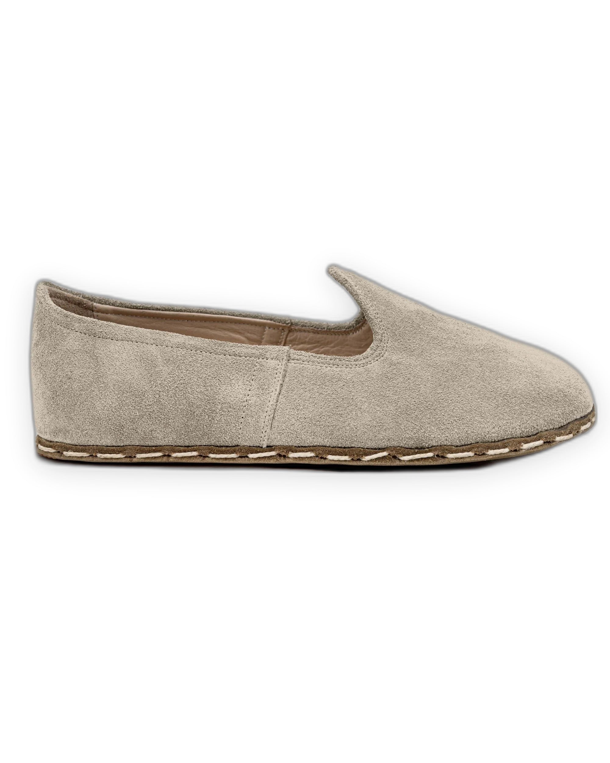 Pair Cream Barefoot Yemeni - Barefoot Wide Toe Calf Leather | Bespoky