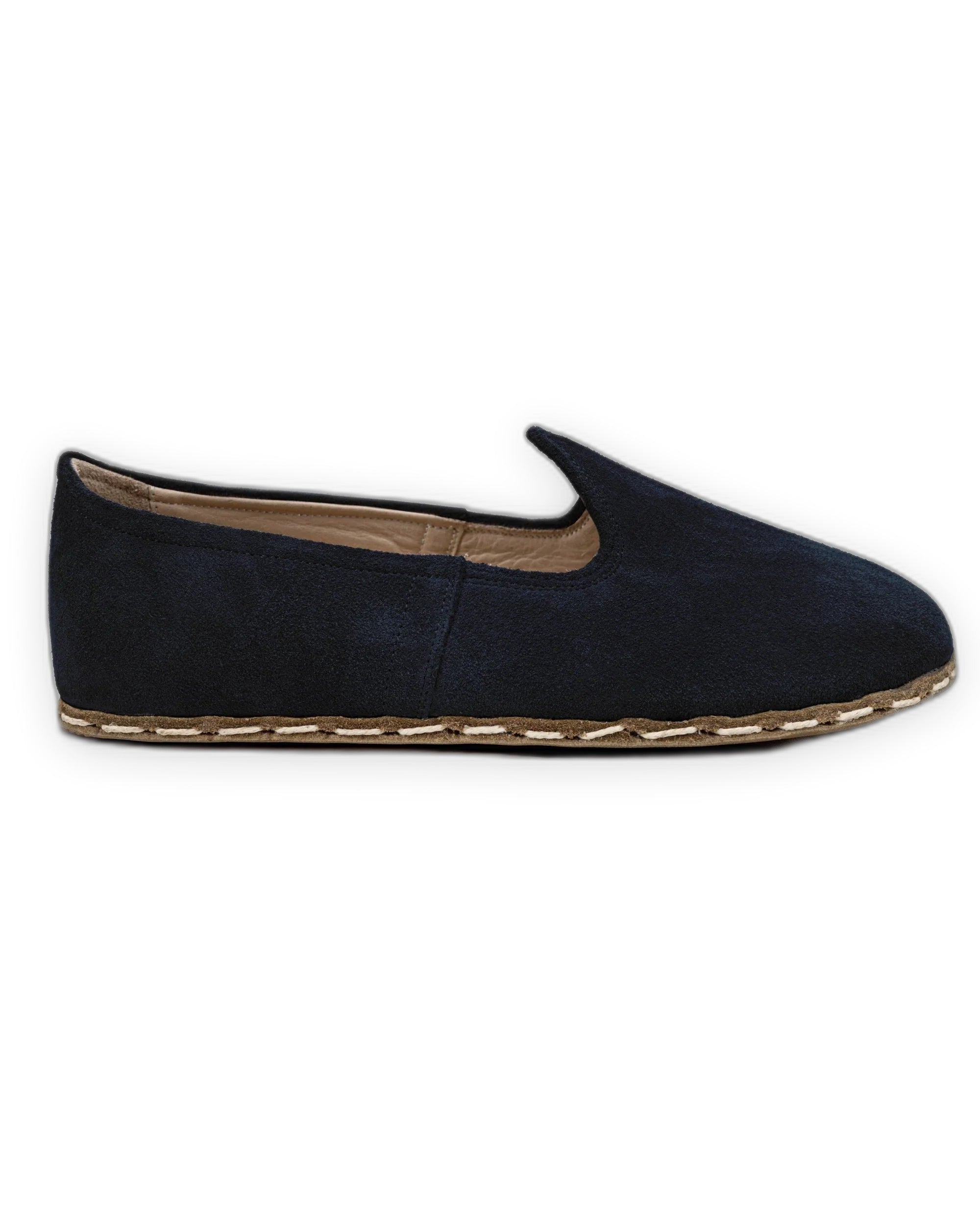 Pair Navy Barefoot Yemeni - Barefoot Wide Toe Calf Leather | Bespoky