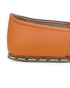 Top view Orange Barefoot Yemeni - Handcrafted Calf Leather | Bespoky