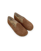 Women's Tan Barefoot Yemeni - Handcrafted Calf Leather Wide Toe Box | Bespoky