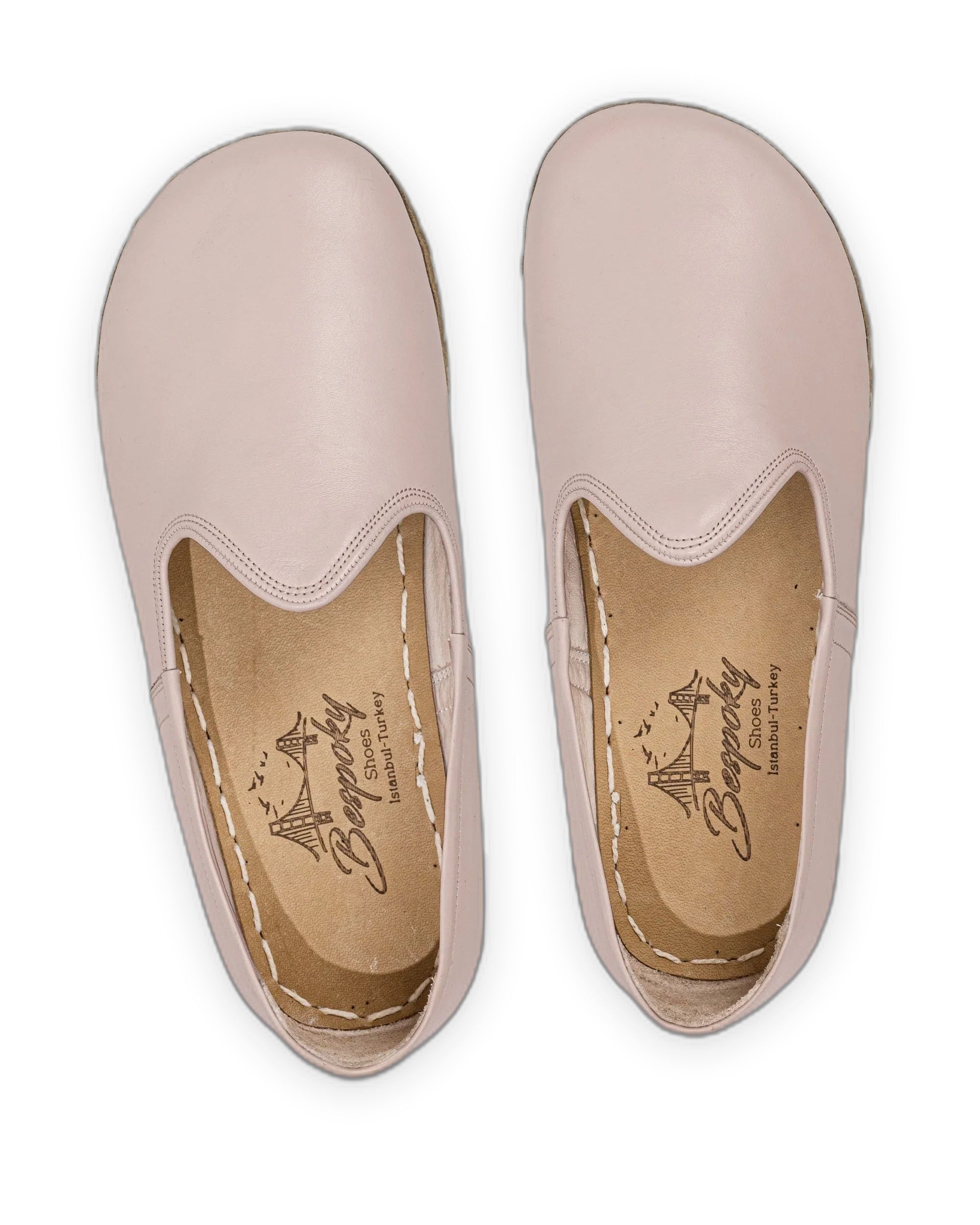Side view Pink Barefoot Yemeni - Calf Leather Zero Drop | Bespoky