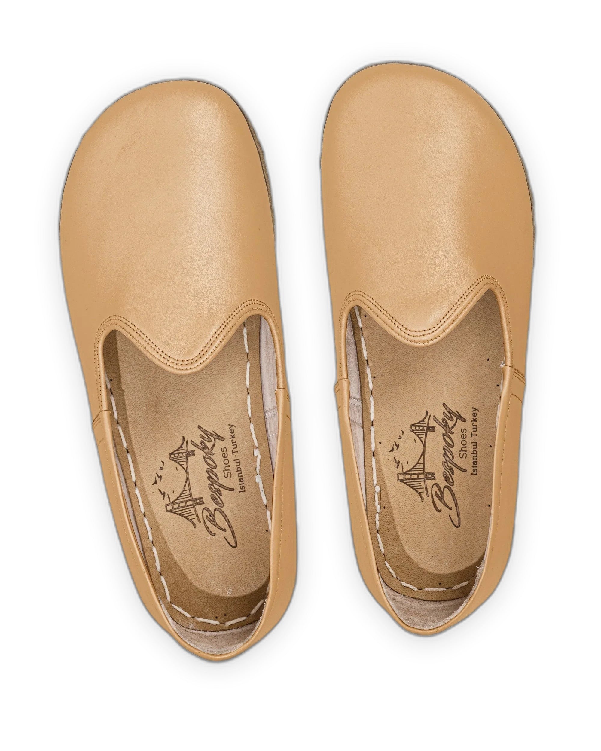 Side view Melon Yellow Barefoot Yemeni - Calf Leather Zero Drop | Bespoky