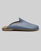 Close-up calf leather - Jean Blue Slippers Detail | Bespoky