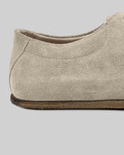 Top view Cream Suede Barefoot Sneaker - Handcrafted Calf Leather | Bespoky
