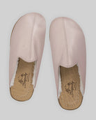 Top view Pink Shearling Slippers - Handcrafted Calf Leather | Bespoky