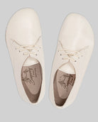 Detail Cream Oxford Shoes - Handcrafted Calf Leather Turkey | Bespoky