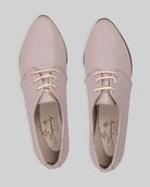 Top view Pink Pointed Toe Oxford - Handcrafted Calf Leather | Bespoky