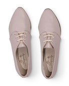 Top view Pink Pointed Toe Oxford - Handcrafted Calf Leather | Bespoky
