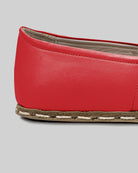 Top view Red Barefoot Yemeni - Handcrafted Calf Leather | Bespoky