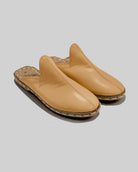 Women's Melon Yellow Slippers - Handcrafted Calf Leather Wide Toe Box | Bespoky