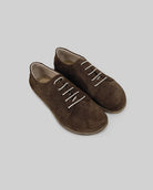 Women's Brown Barefoot Sneaker - Handcrafted Calf Leather Wide Toe Box | Bespoky