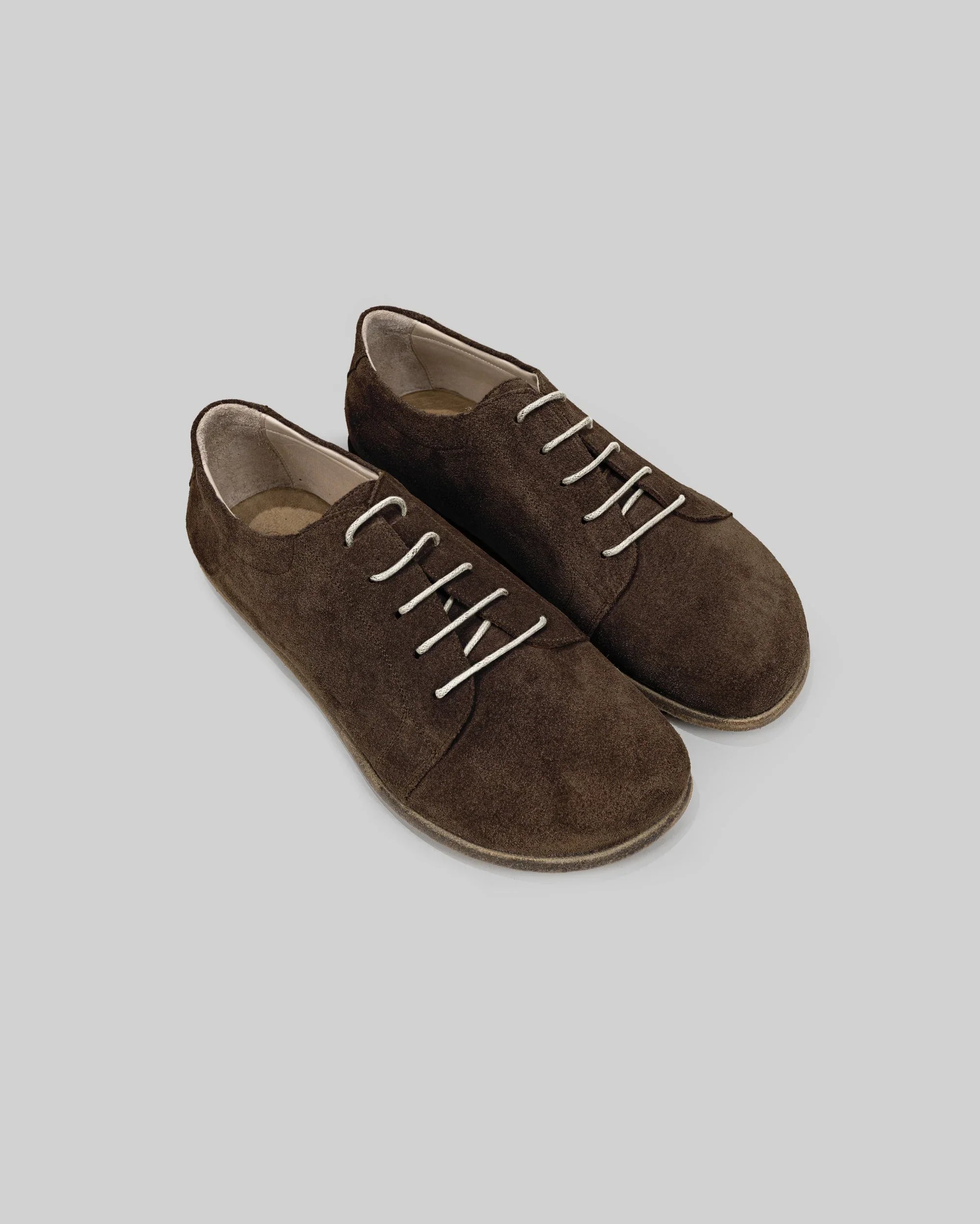 Women's Brown Barefoot Sneaker - Handcrafted Calf Leather Wide Toe Box | Bespoky