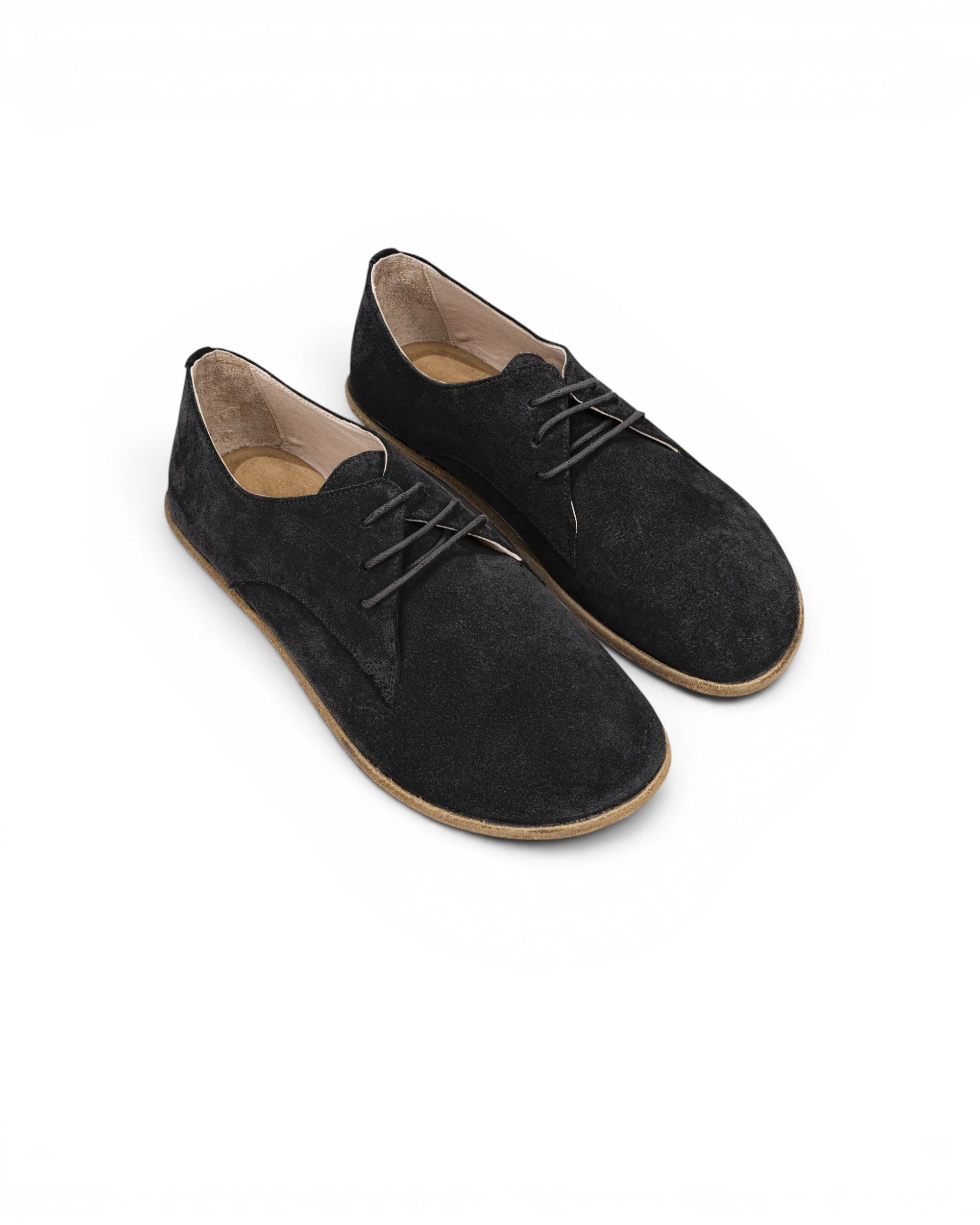 Women's Black Oxford Shoes - Handcrafted Calf Leather Wide Toe Box | Bespoky