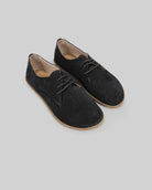 Women's Black Oxford Shoes - Handcrafted Calf Leather Wide Toe Box | Bespoky