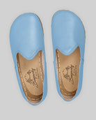 Side view Baby Blue Barefoot Yemeni - Calf Leather Zero Drop | Bespoky