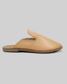 Detail Melonengelb Spitz zulaufende Mules - Handgefertigtes Kalbsleder Türkei | Bespoky