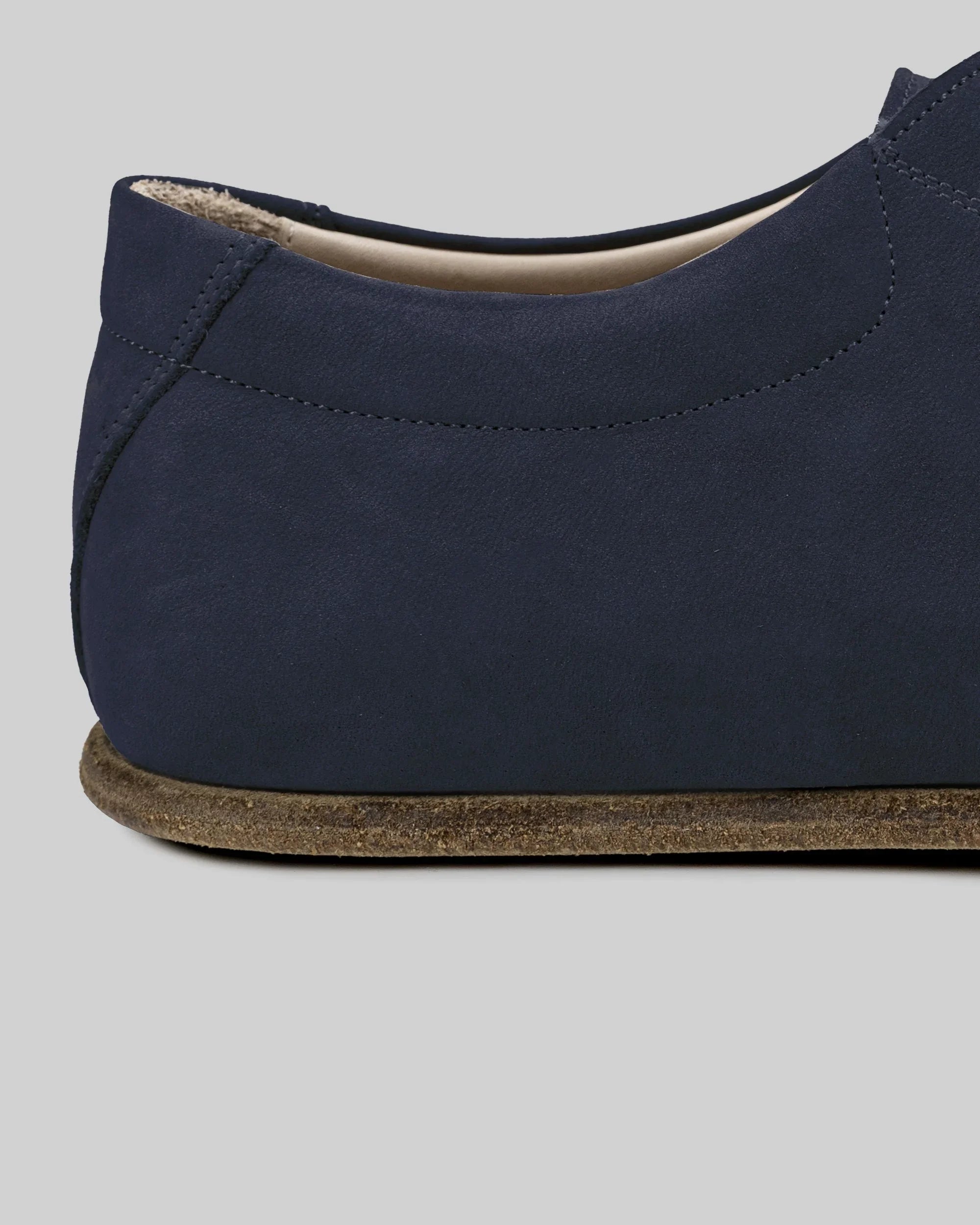 Top view Navy Barefoot Sneaker - Handcrafted Calf Leather | Bespoky