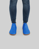 Top view Blue Chelsea Boots - Handcrafted Calf Leather | Bespoky