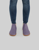 Detail Purple Chelsea Boots - Handcrafted Calf Leather Turkey | Bespoky