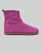 Side view Pink Nubuck Chelsea Boots - Calf Leather Zero Drop | Bespoky