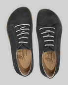 Side view Smoked Barefoot Sneaker - Calf Leather Zero Drop | Bespoky