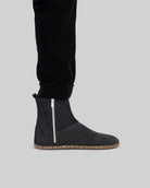 Detail Smoked Nubuck Chelsea Boots - Handcrafted Calf Leather Turkey | Bespoky