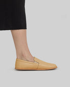 Pair Melon Yellow Barefoot Shoes - Barefoot Wide Toe Calf Leather | Bespoky