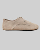 Side view Beige Nubuck Oxford Shoes - Calf Leather Zero Drop | Bespoky