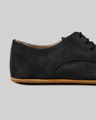 Top view Black Suede Oxford Shoes - Handcrafted Calf Leather | Bespoky