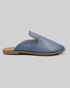 Top view Jean Blue Pointed Toe Mules - Handcrafted Calf Leather | Bespoky