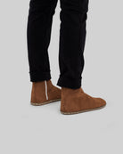 Pair Tan Chelsea Boots - Barefoot Wide Toe Calf Leather | Bespoky