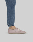 Pair Pink Oxford Shoes - Barefoot Wide Toe Calf Leather | Bespoky