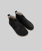 Women's Black Suede Ankle Boots - Handcrafted Calf Leather Wide Toe Box | Bespoky