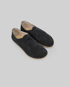 Women's Black Oxford Shoes - Handcrafted Calf Leather Wide Toe Box | Bespoky