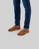 Detail Suede Oxford Shoes - Handcrafted Calf Leather Turkey | Bespoky