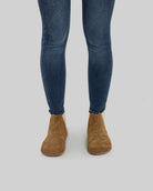 Detail Tan Suede Chelsea Boots - Handcrafted Calf Leather Turkey | Bespoky