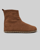 Side view Tan Chelsea Boots - Calf Leather Zero Drop | Bespoky