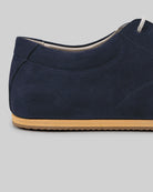 Top view Navy Nubuck Barefoot Sneaker - Handcrafted Calf Leather | Bespoky