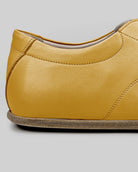 Top view Mustard Barefoot Sneaker - Handcrafted Calf Leather | Bespoky