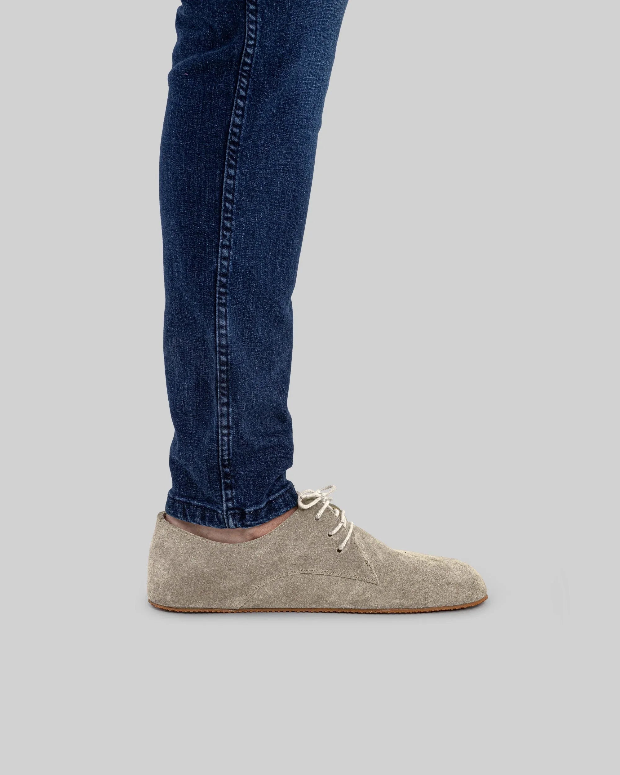 Back view Suede Oxford Shoes - Calf Leather Handcrafted | Bespoky