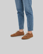 Detail Tan Barefoot Sneaker - Handcrafted Calf Leather Turkey | Bespoky