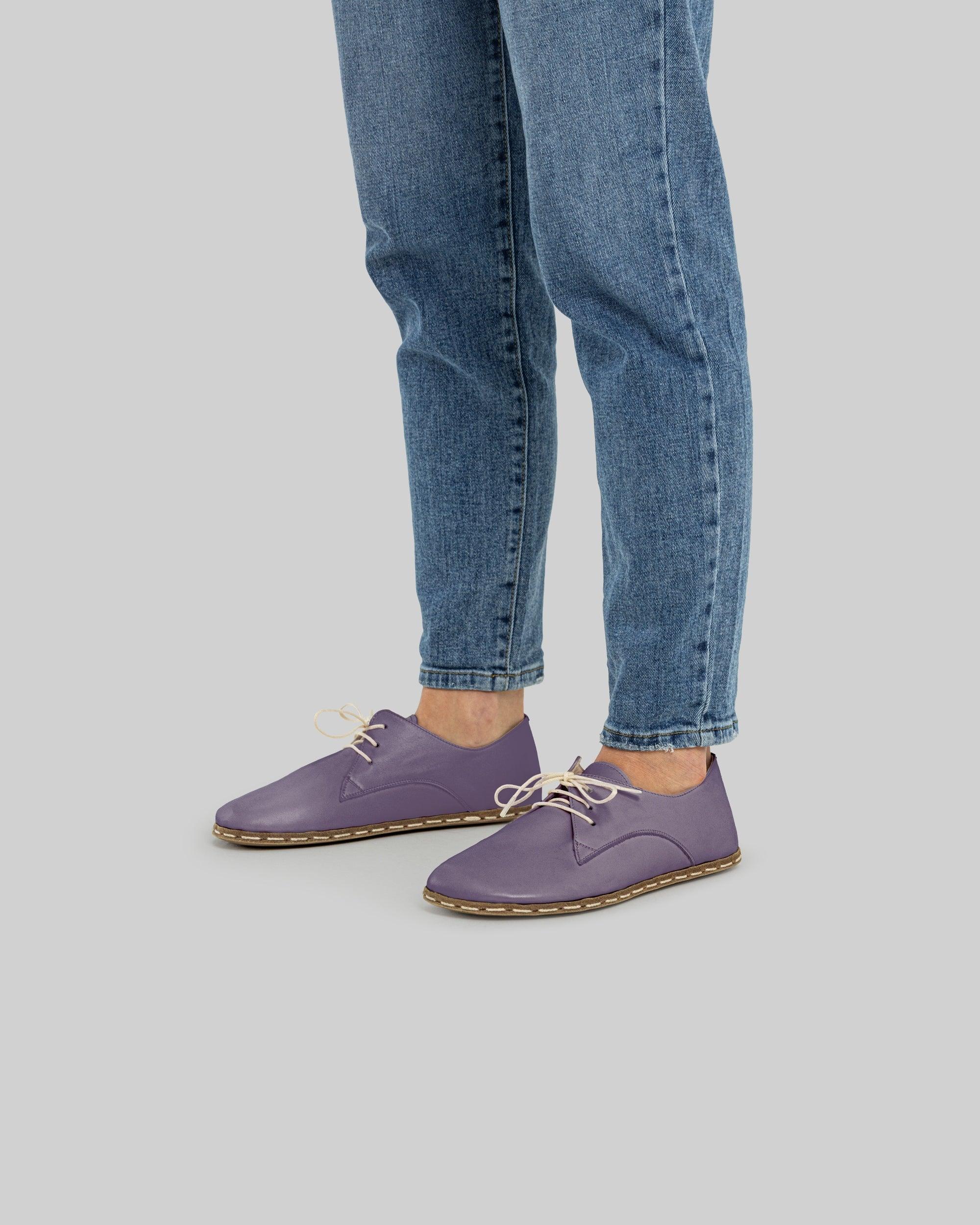 Top view Purple Oxford Shoes - Handcrafted Calf Leather | Bespoky