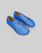 Men's Blue Barefoot Sneaker - Handcrafted Calf Leather Wide Toe Box | Bespoky
