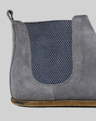 Top view Grey Suede Chelsea Boots - Handcrafted Calf Leather | Bespoky